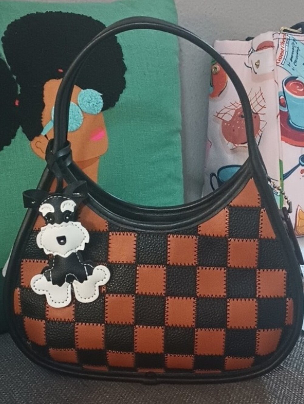 Adorable Dog Charm Handbag Accessory